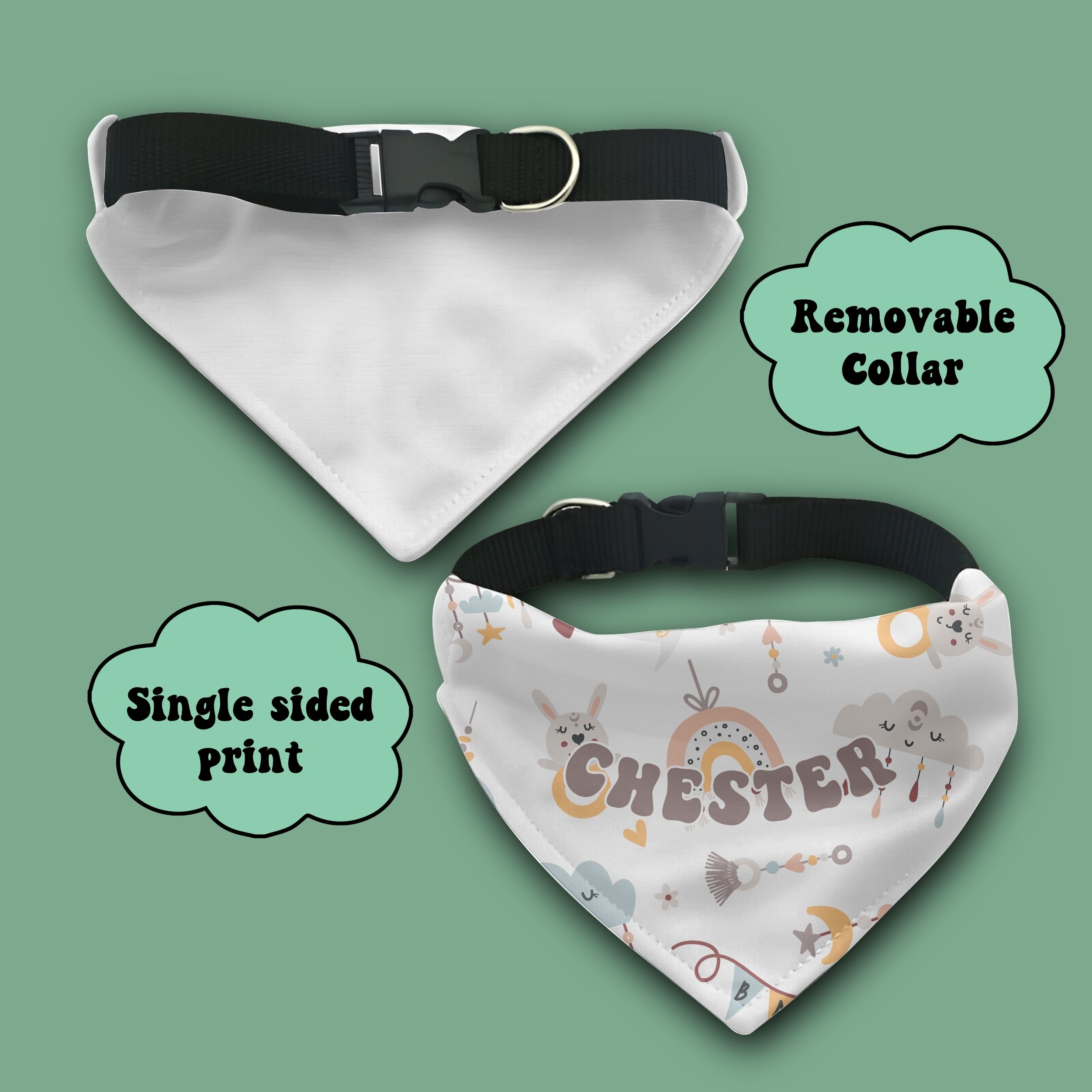 Personalized Pet Bandana Collar - Baby - Image 2
