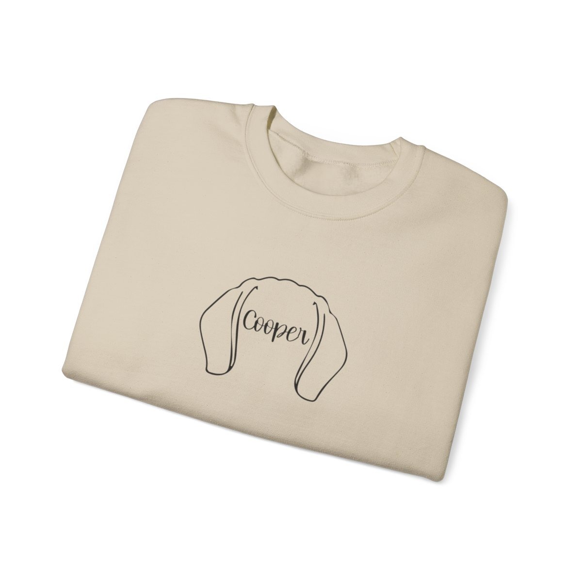 Personalized Dog Ear Crewneck Sweatshirt | Beagle - Image 5