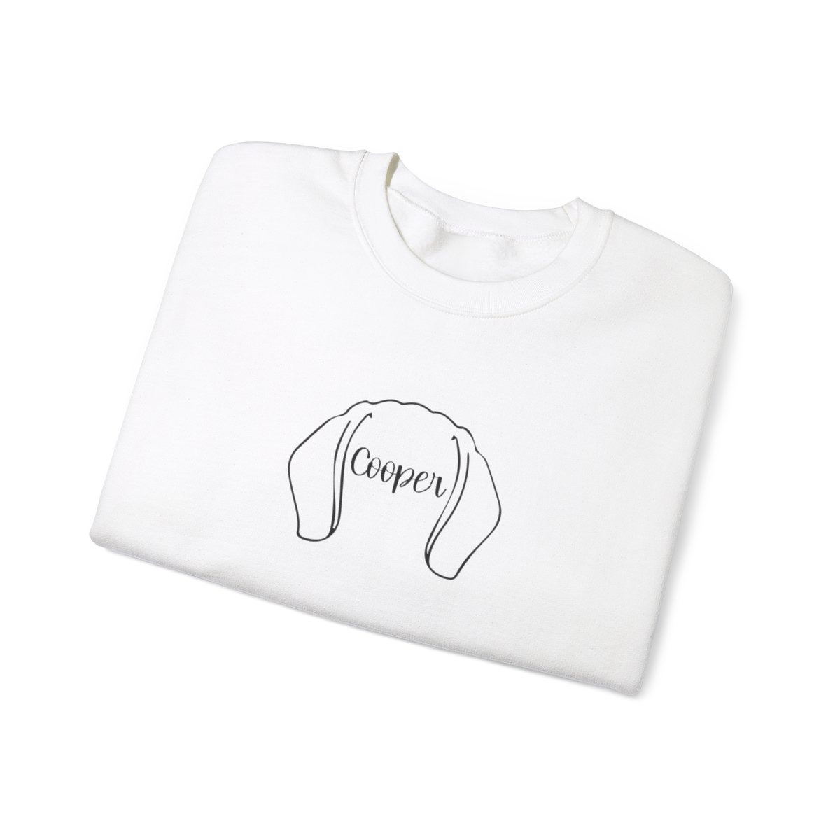 Personalized Dog Ear Crewneck Sweatshirt | Beagle - Image 3