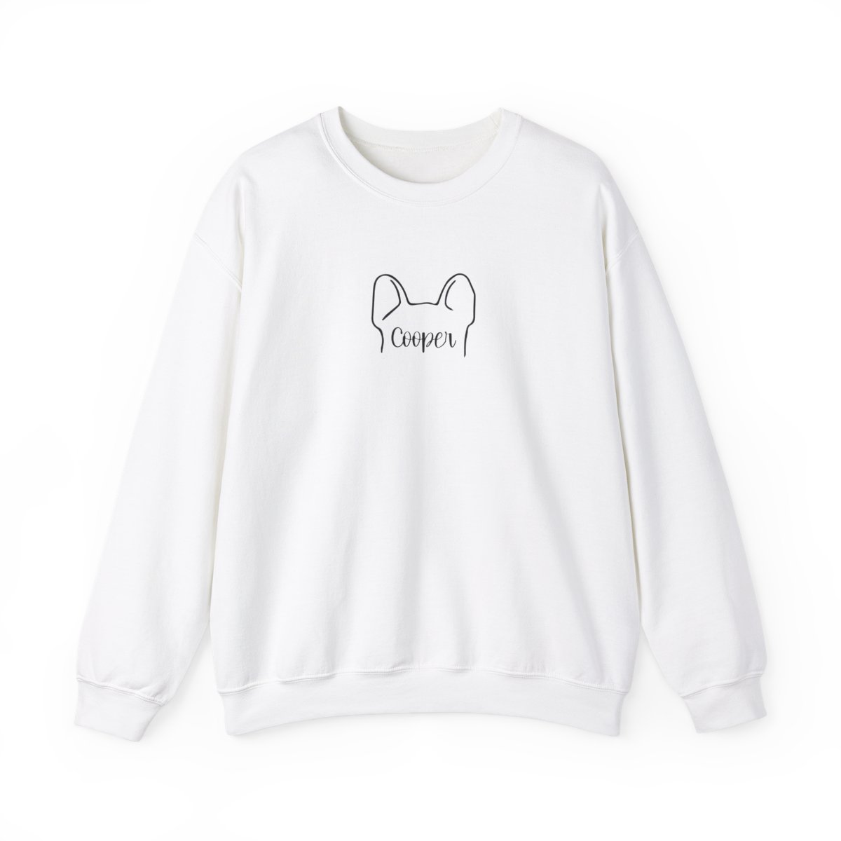Personalized Dog Ear Crewneck Sweatshirt | Frenchie - Image 4