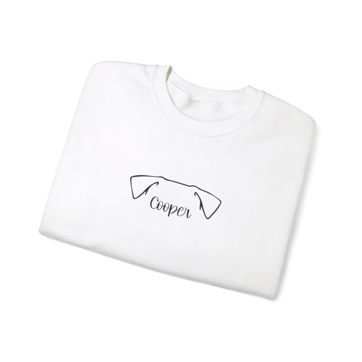 Personalized Dog Ear Crewneck Sweatshirt | Jack Russell - Image 3