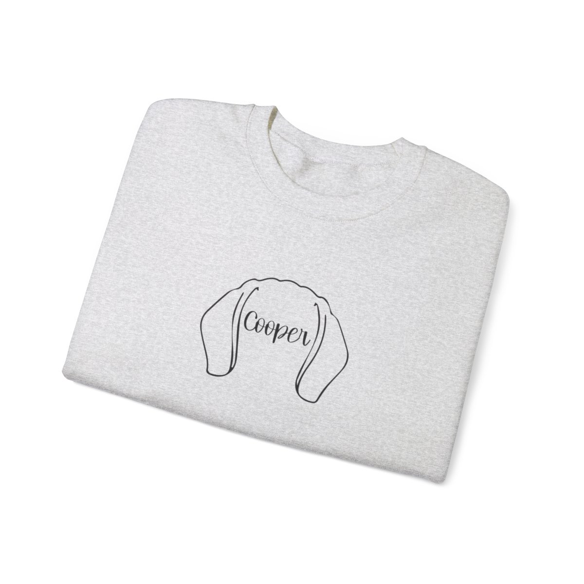 Personalized Dog Ear Crewneck Sweatshirt | Beagle