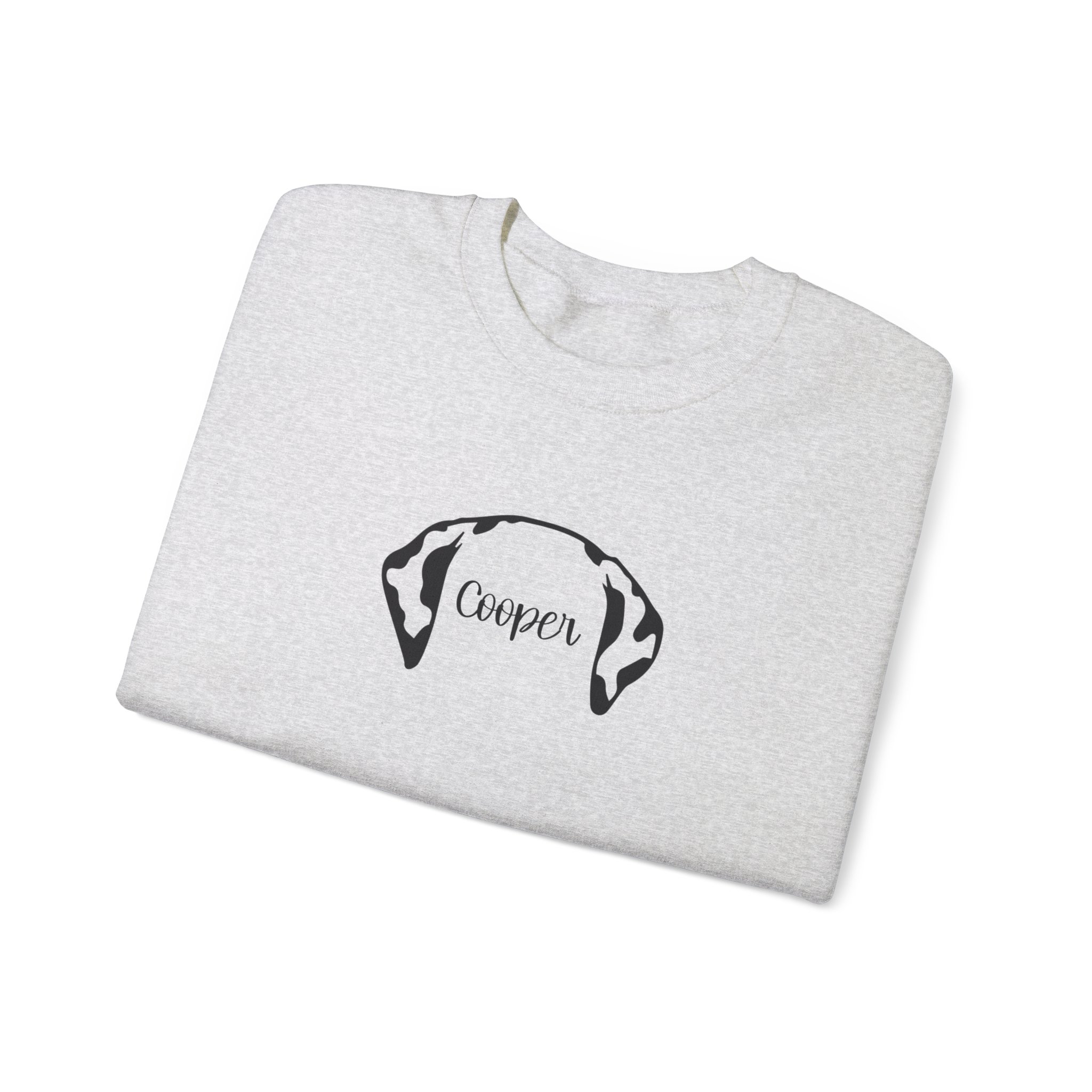 Personalized Dog Ear Crewneck Sweatshirt | Dalmation - Image 5