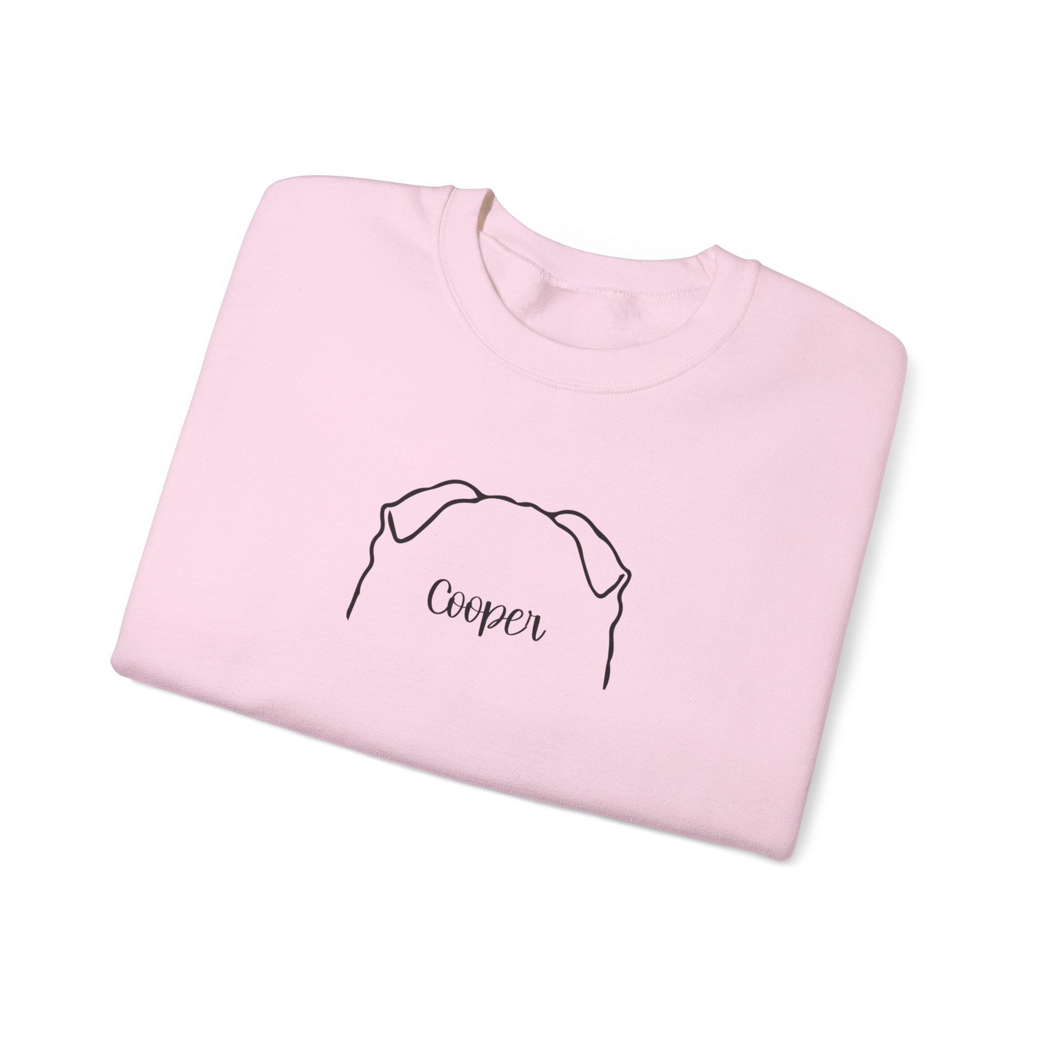 Personalized Dog Ear Crewneck Sweatshirt | Shar Pei - Image 5