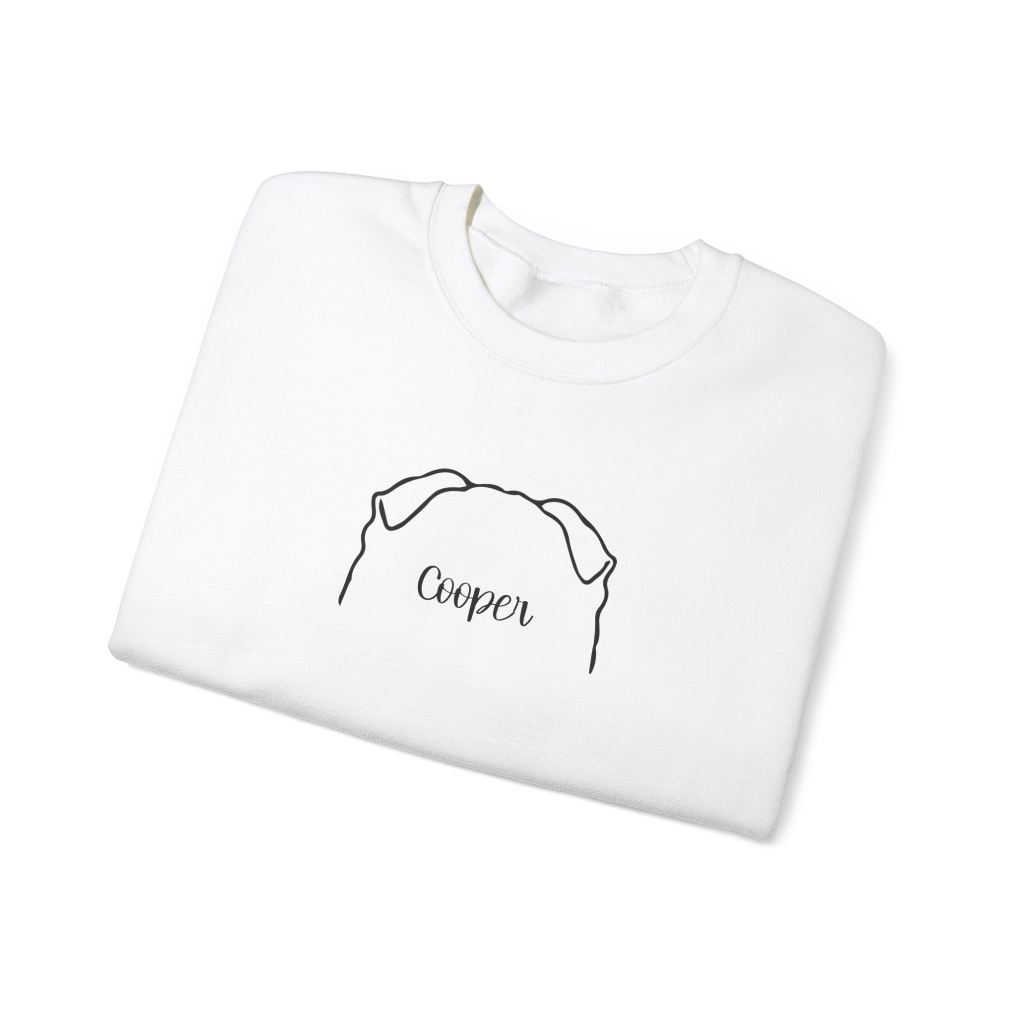 Personalized Dog Ear Crewneck Sweatshirt | Shar Pei - Image 7