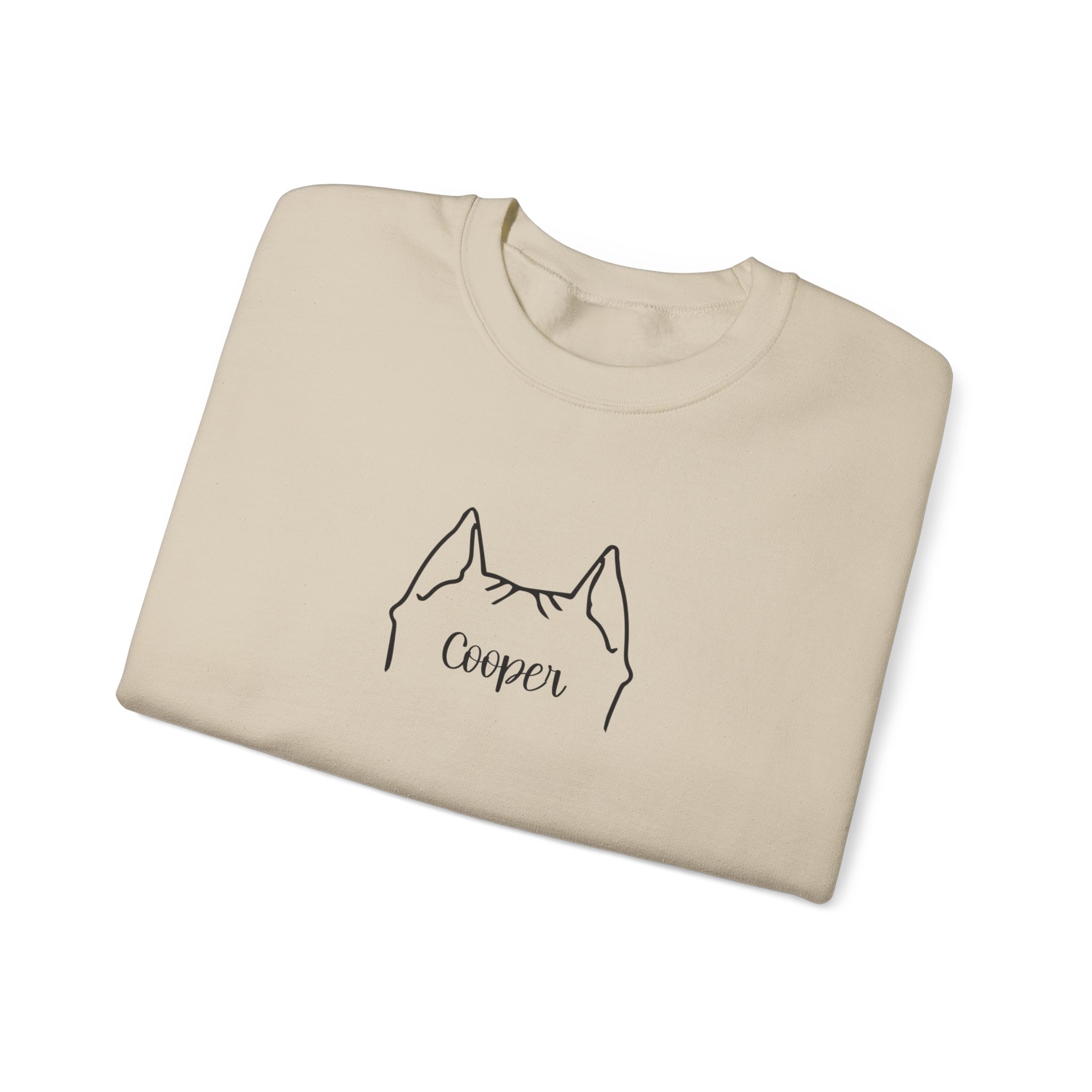 Personalized Dog Ear Crewneck Sweatshirt | Pitty - Image 5