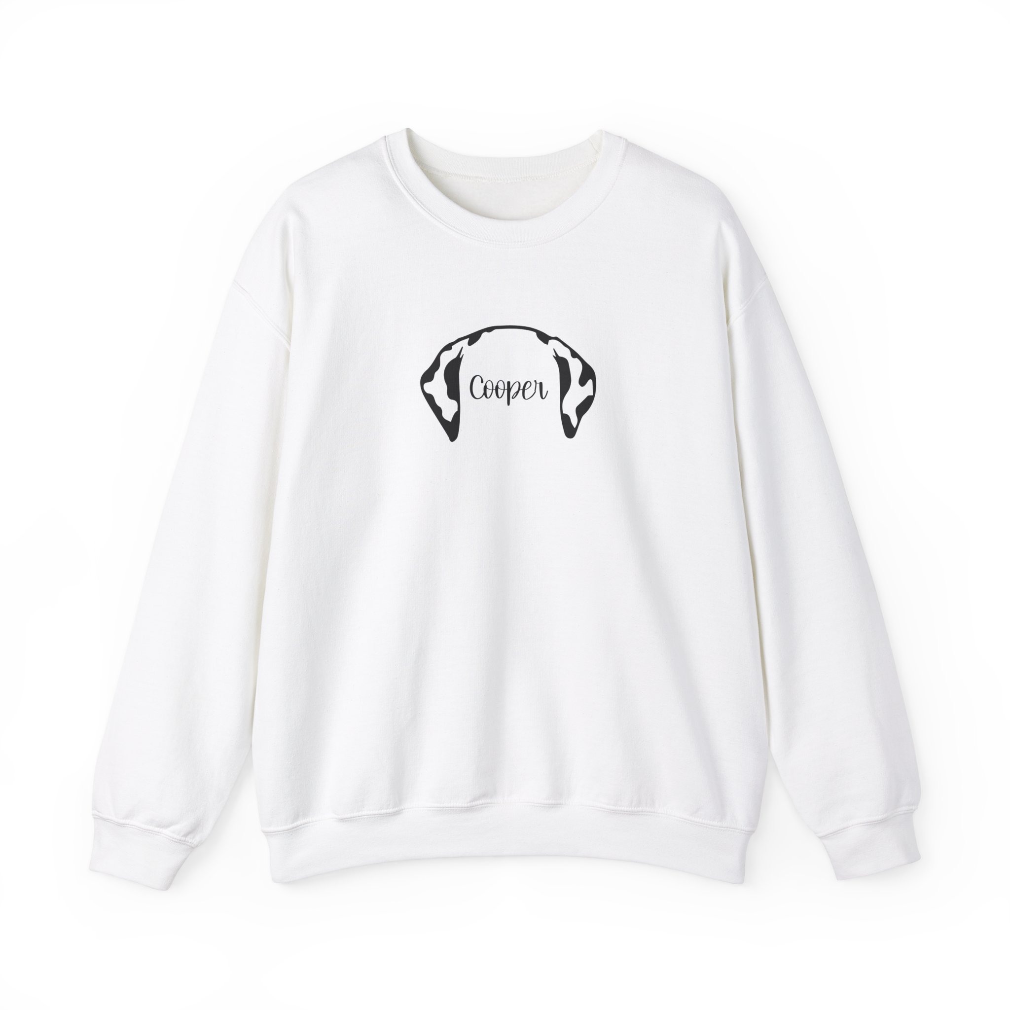 Personalized Dog Ear Crewneck Sweatshirt | Dalmation - Image 4