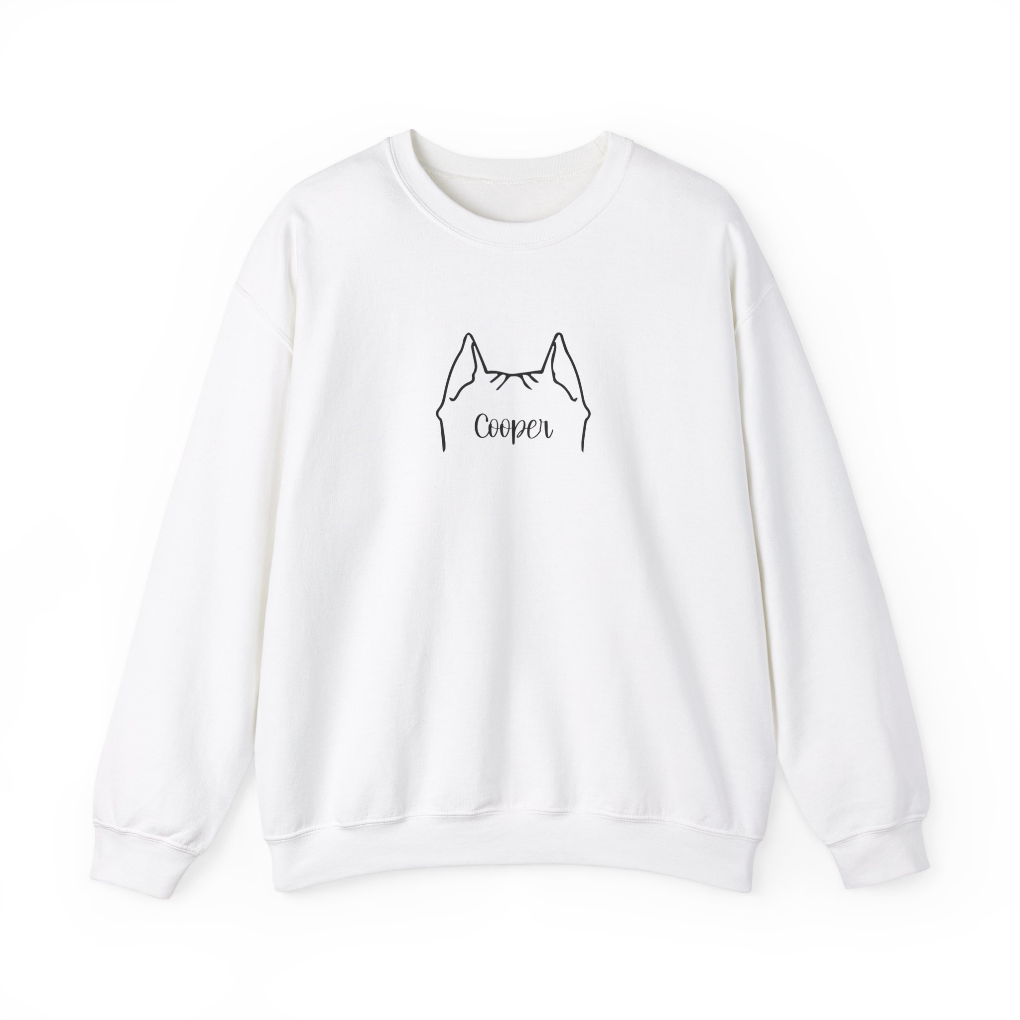 Personalized Dog Ear Crewneck Sweatshirt | Pitty - Image 12