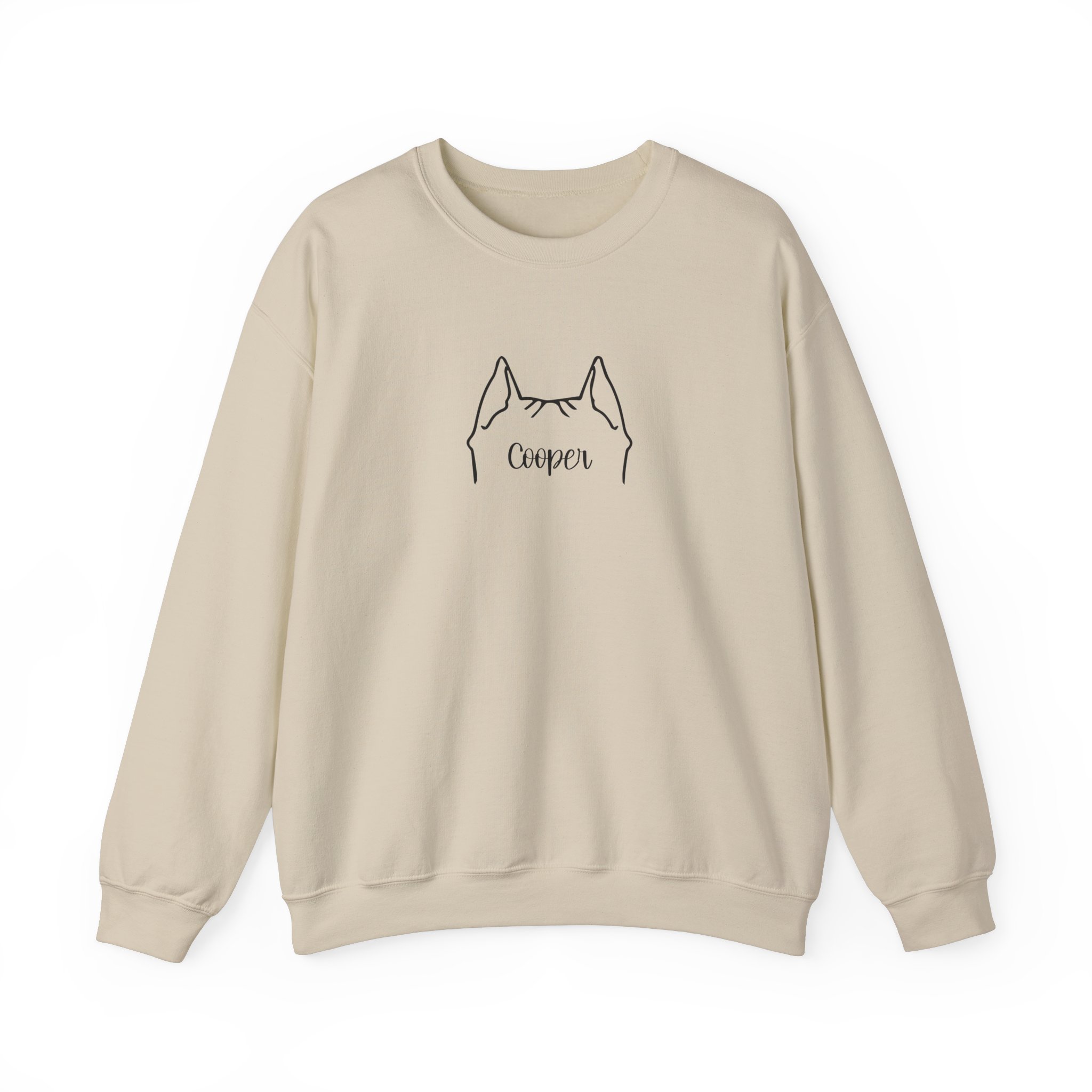 Personalized Dog Ear Crewneck Sweatshirt | Pitty - Image 6