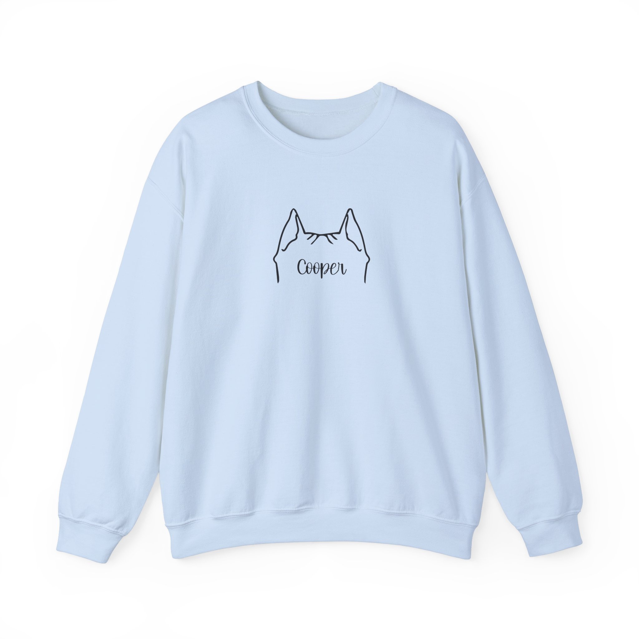Personalized Dog Ear Crewneck Sweatshirt | Pitty - Image 4