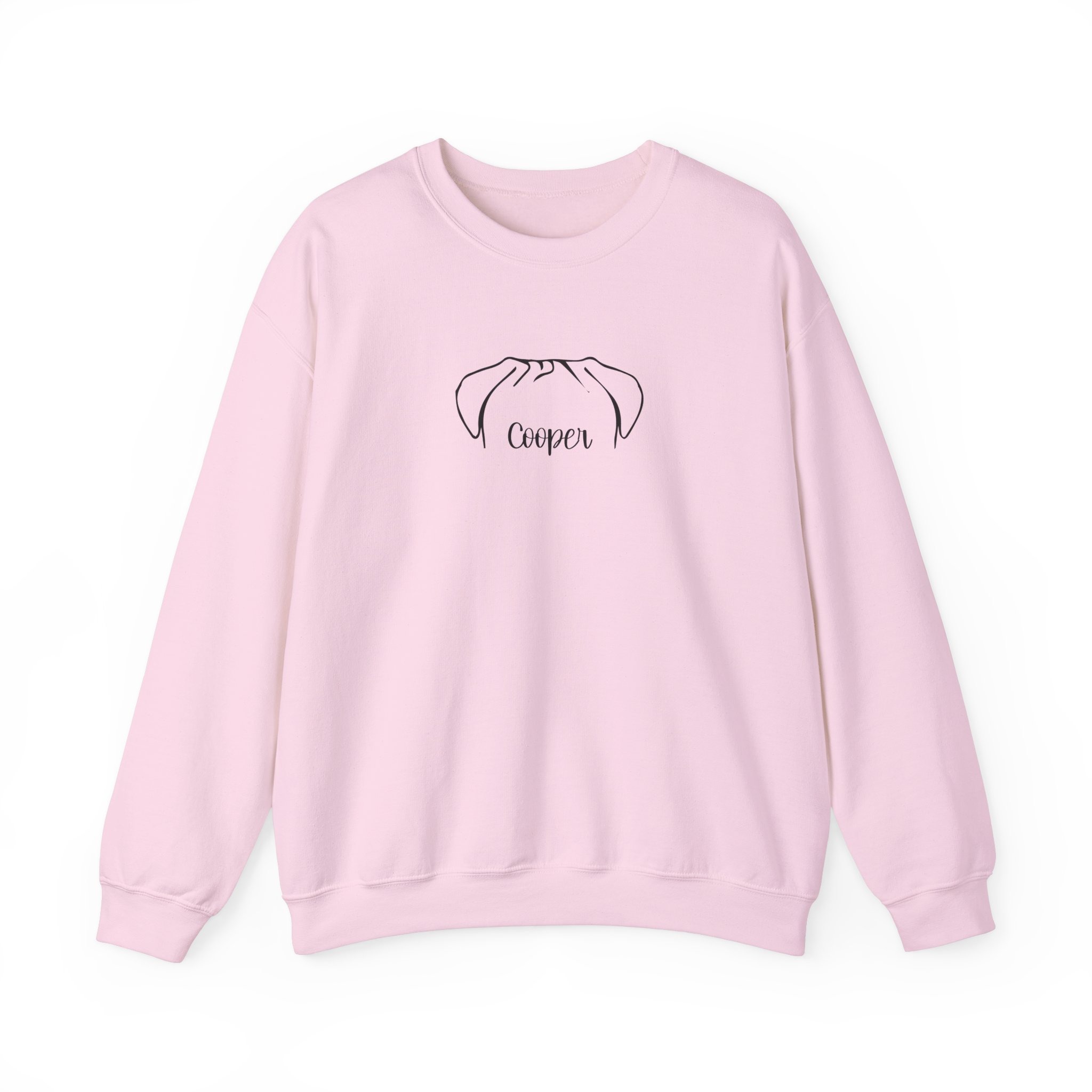 Personalized Dog Ear Crewneck Sweatshirt | Pug - Image 4