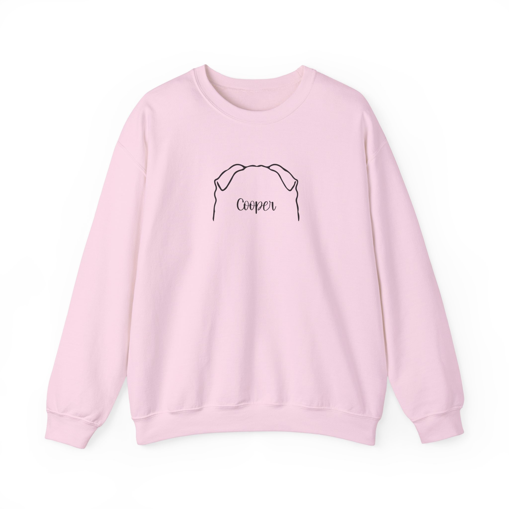 Personalized Dog Ear Crewneck Sweatshirt | Shar Pei - Image 6