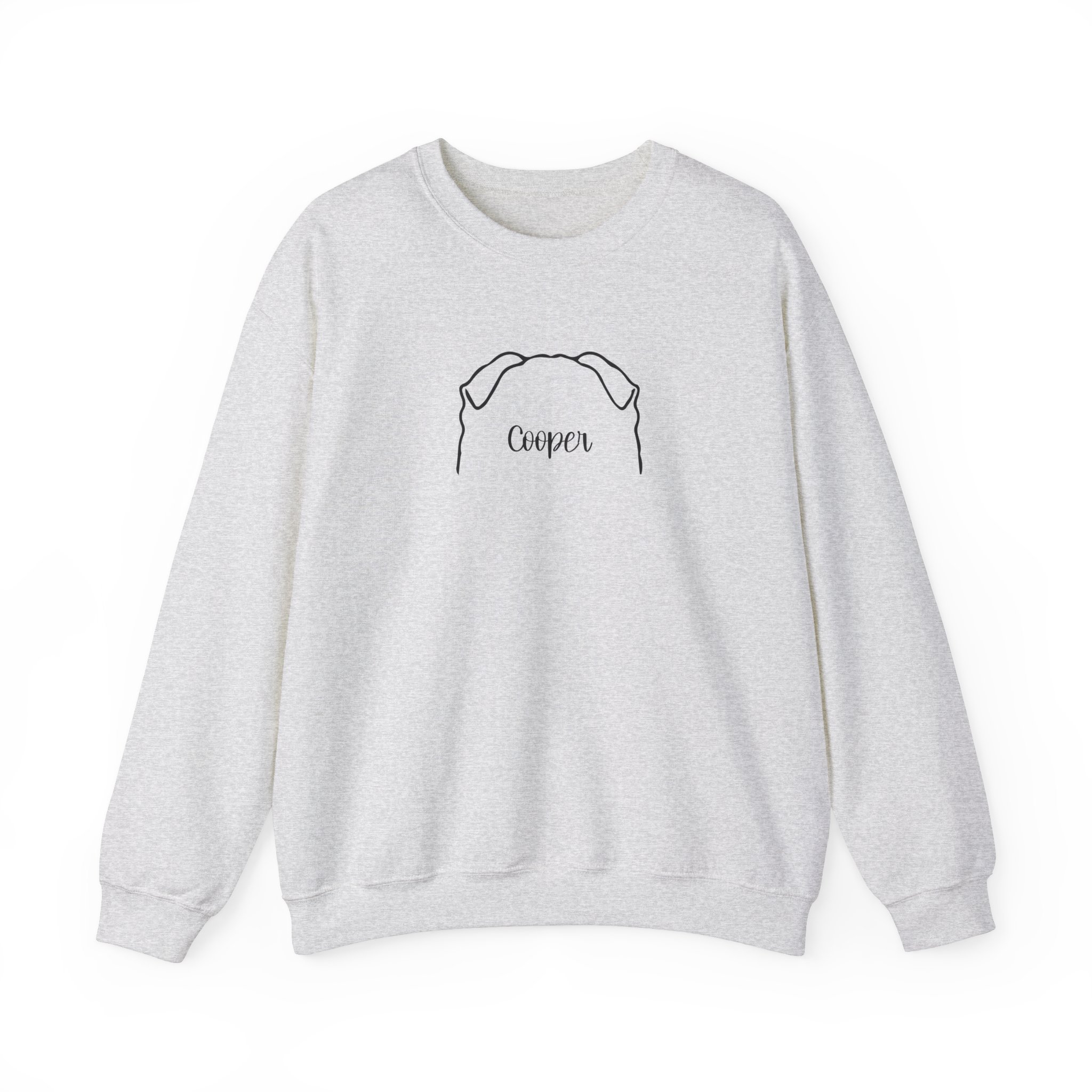 Personalized Dog Ear Crewneck Sweatshirt | Shar Pei - Image 10