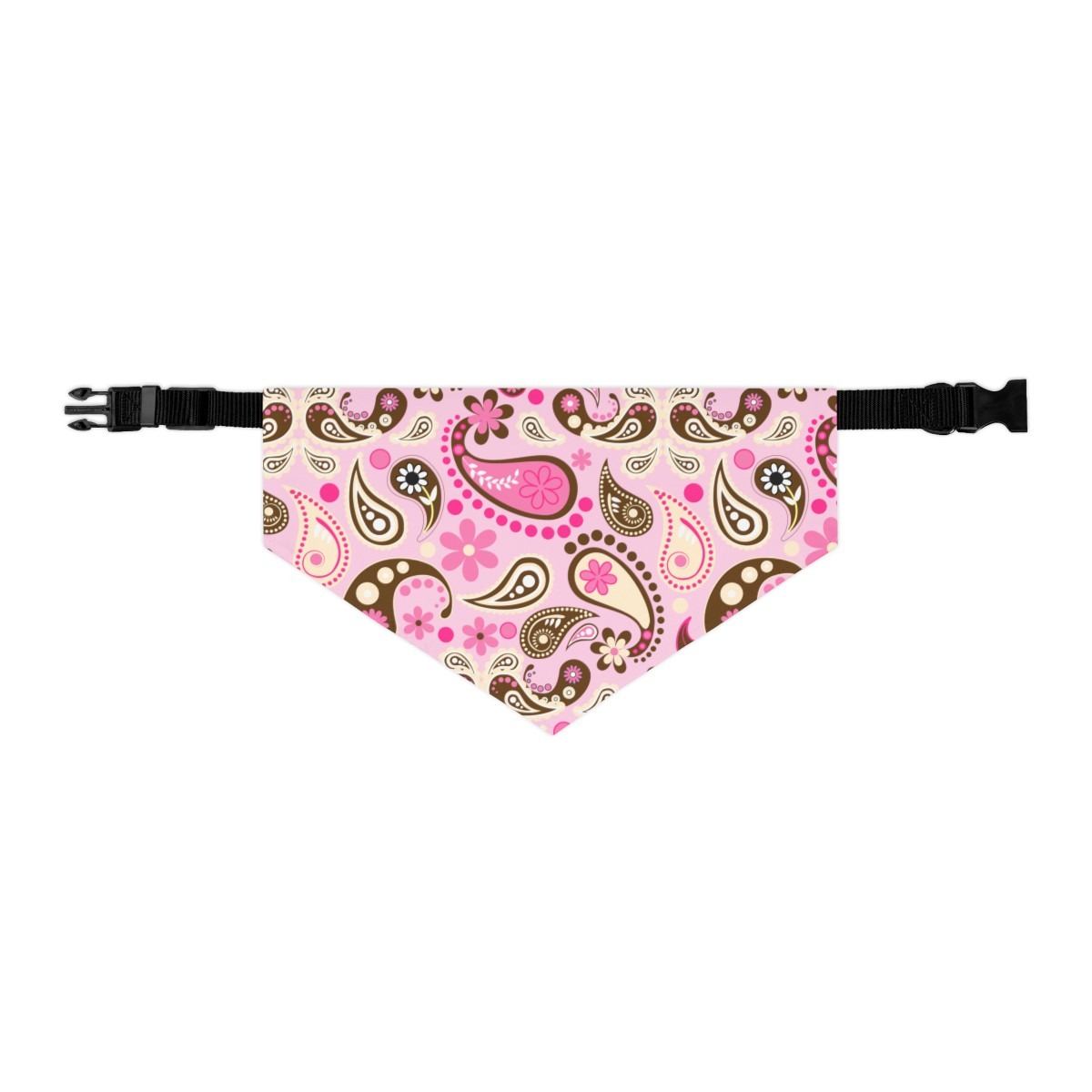 Pet Bandana - Pink Paisley - Image 7