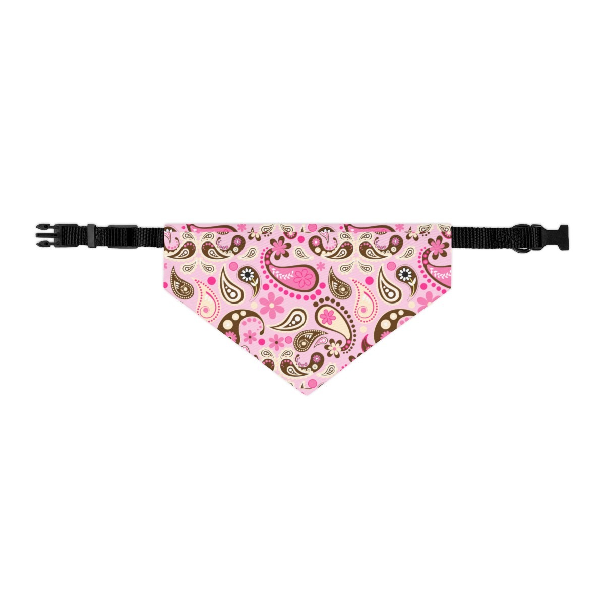 Pet Bandana - Pink Paisley - Image 5