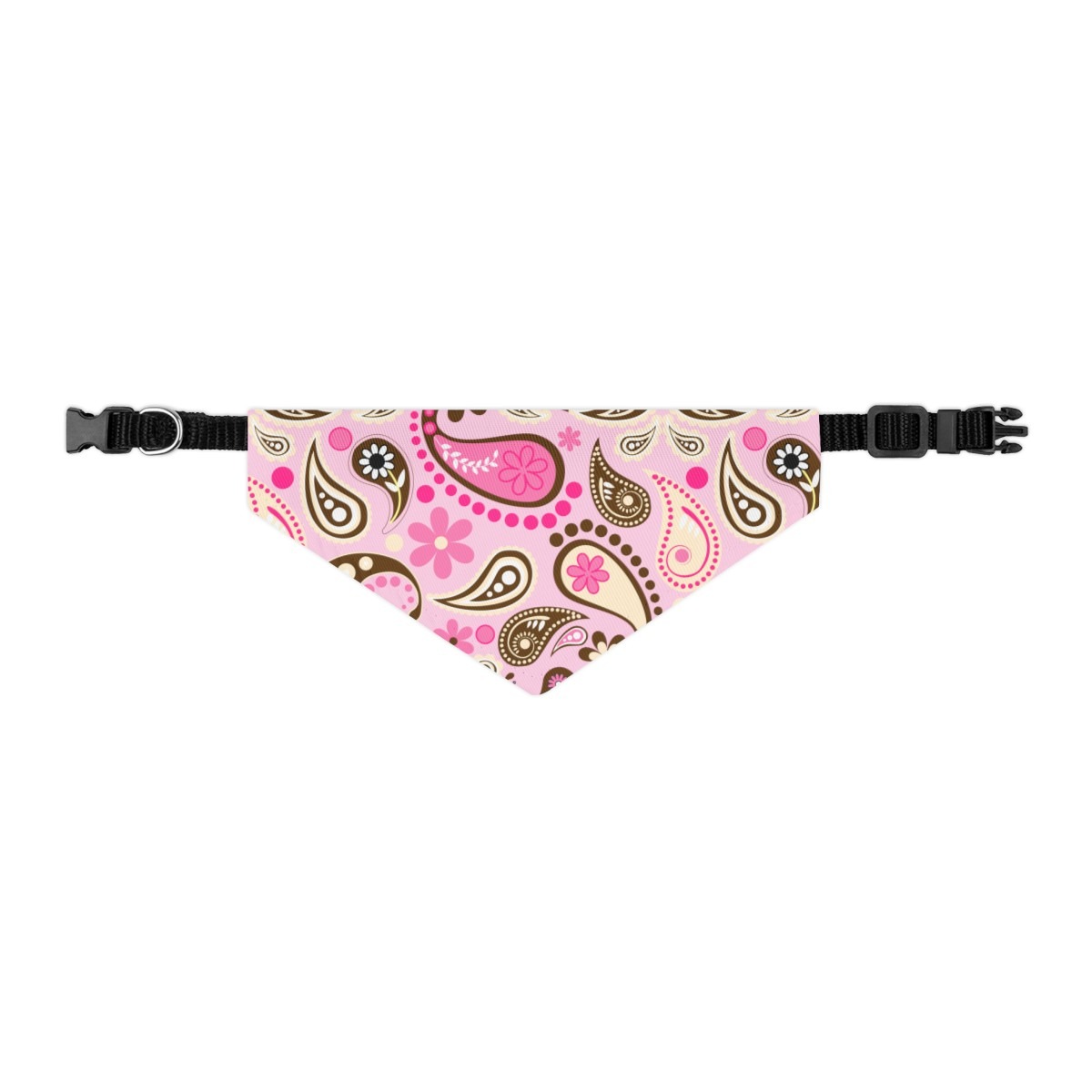 Pet Bandana - Pink Paisley - Image 3