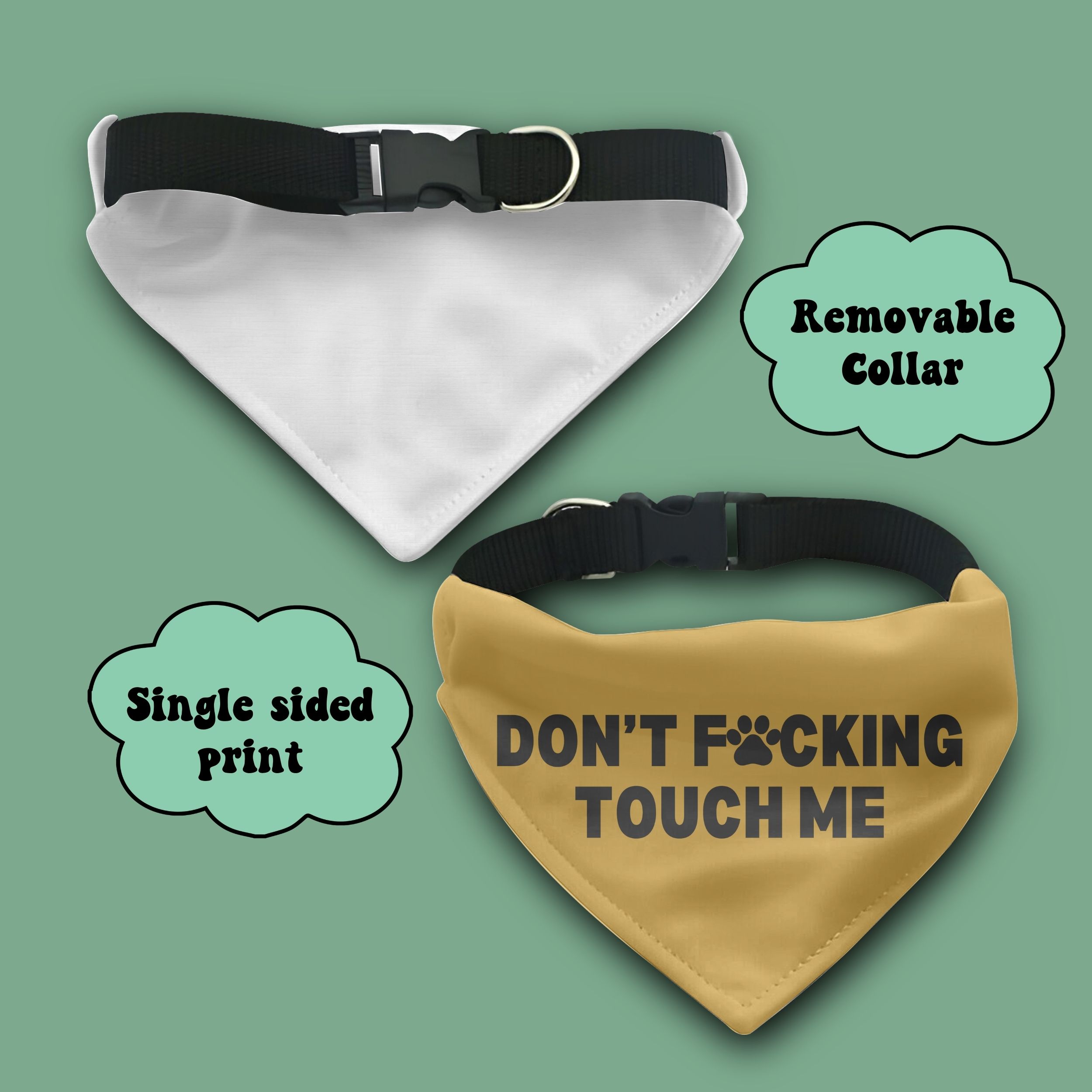 Don't Effing Touch Me Pet Bandana - Image 2