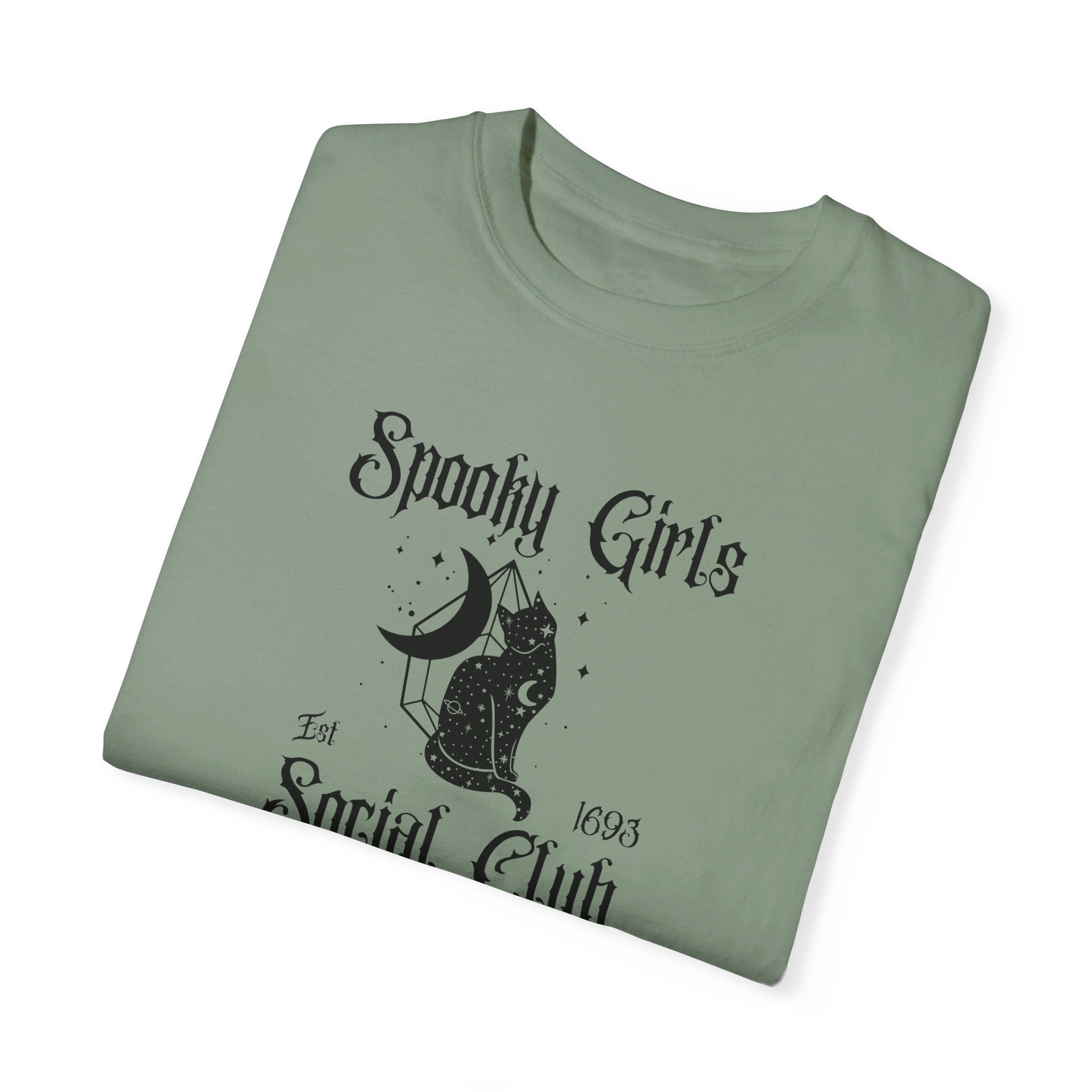 Comfort Colors® T-Shirt – Spooky Girls Social Club Black Cat - Image 4