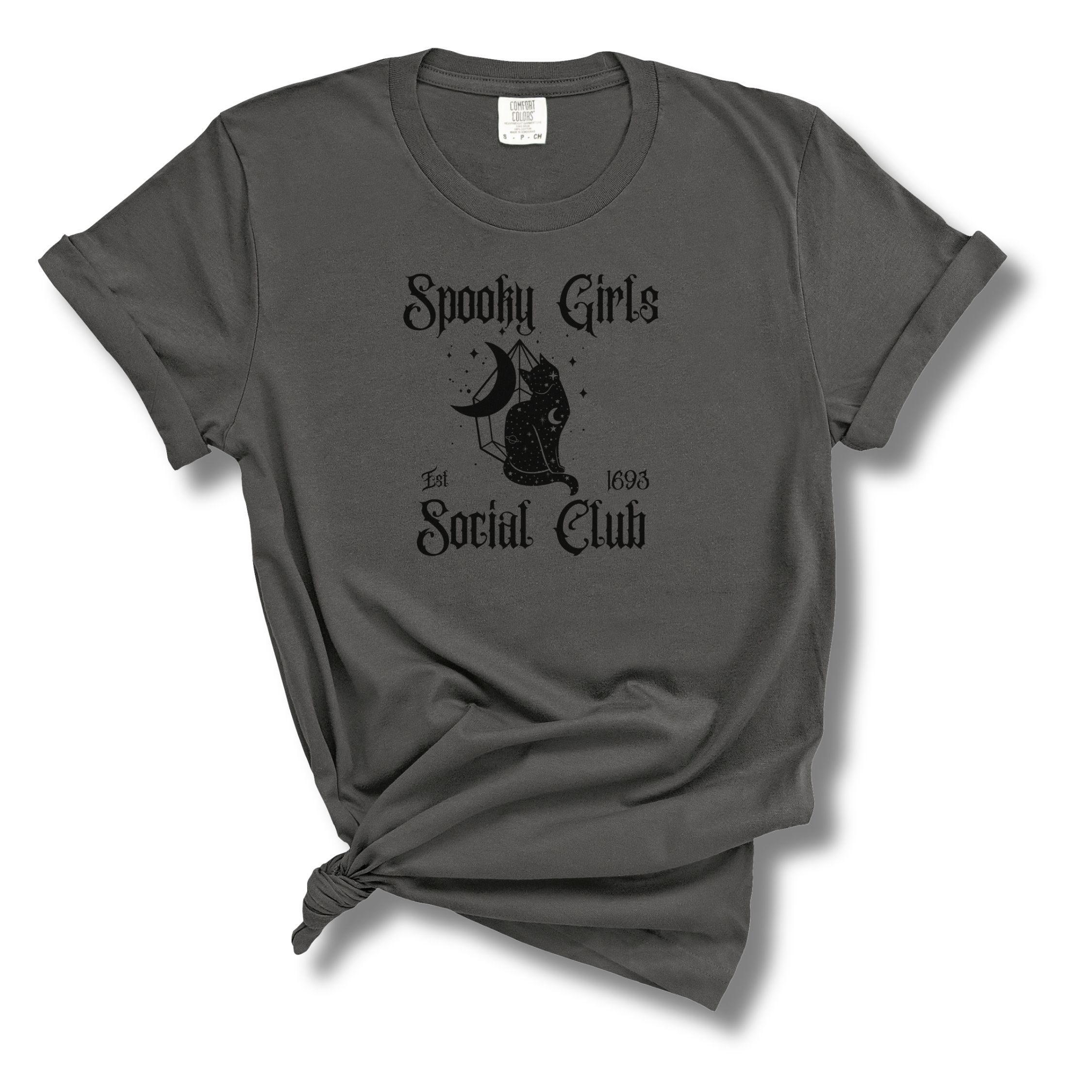 Comfort Colors® T-Shirt – Spooky Girls Social Club Black Cat - Image 12